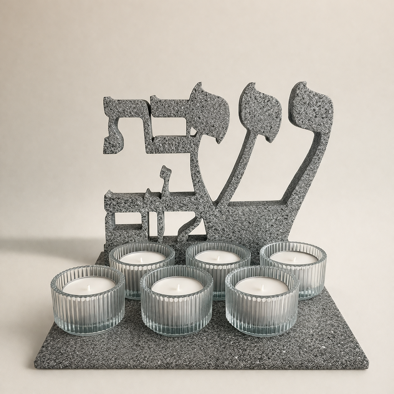 Bougeoir Chabbat Chalom — Élégance artisanale pour accueillir le Shabbat - photo 2