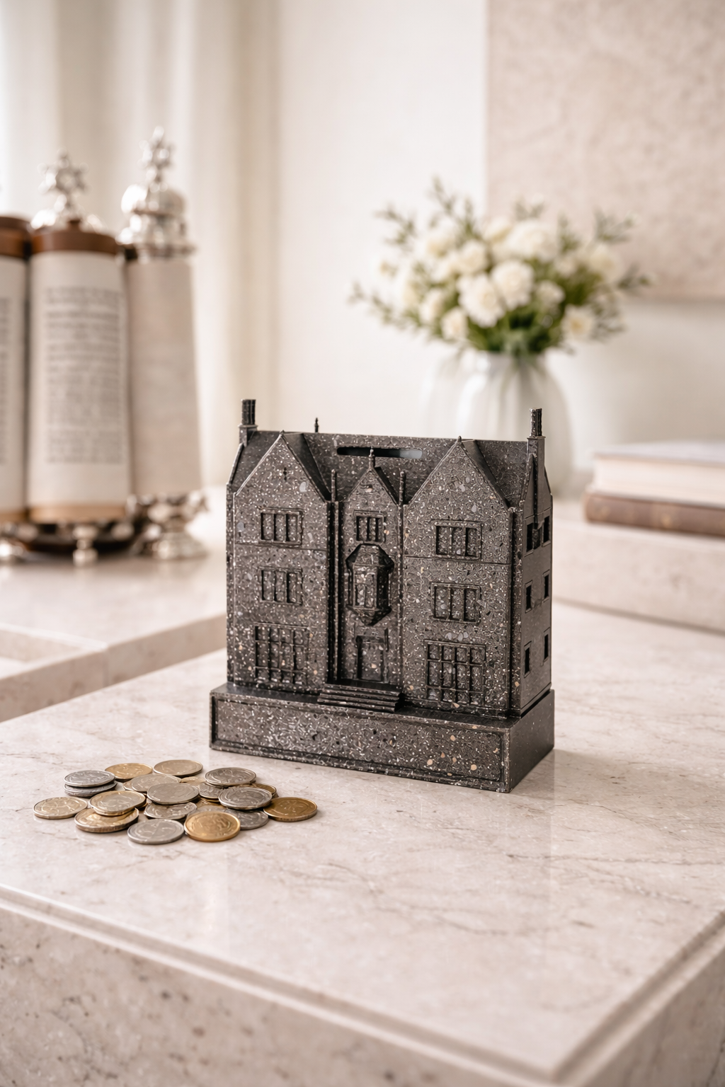 Boîte à Tsedaka 770 Loubavitch – Tirelire Artisanale Personnalisée 3