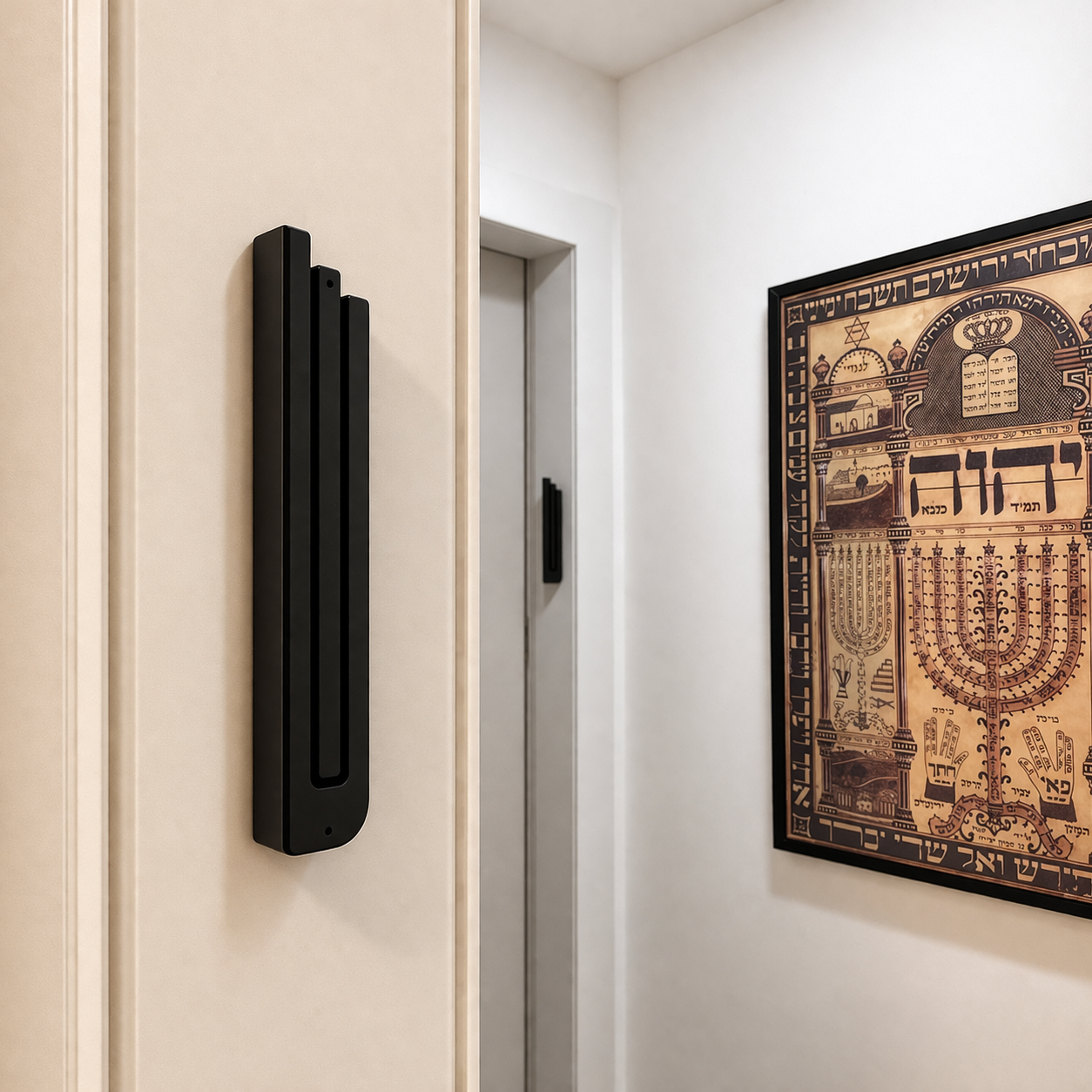 Mezouza Forme de shine – Judaïca Artisanal Personnalisé