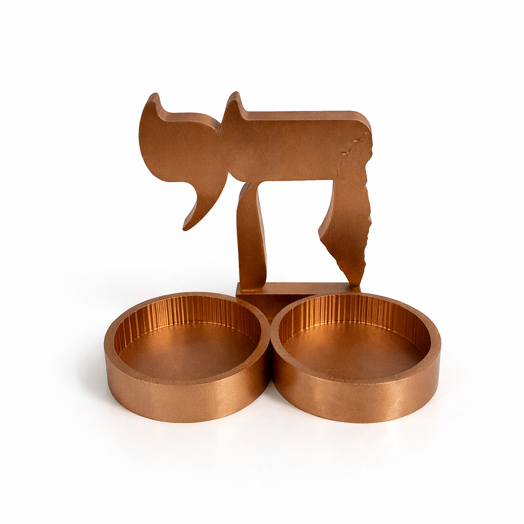 Bougeoir Haï Terre d'Israël – Judaïca artisanal personnalisé 2