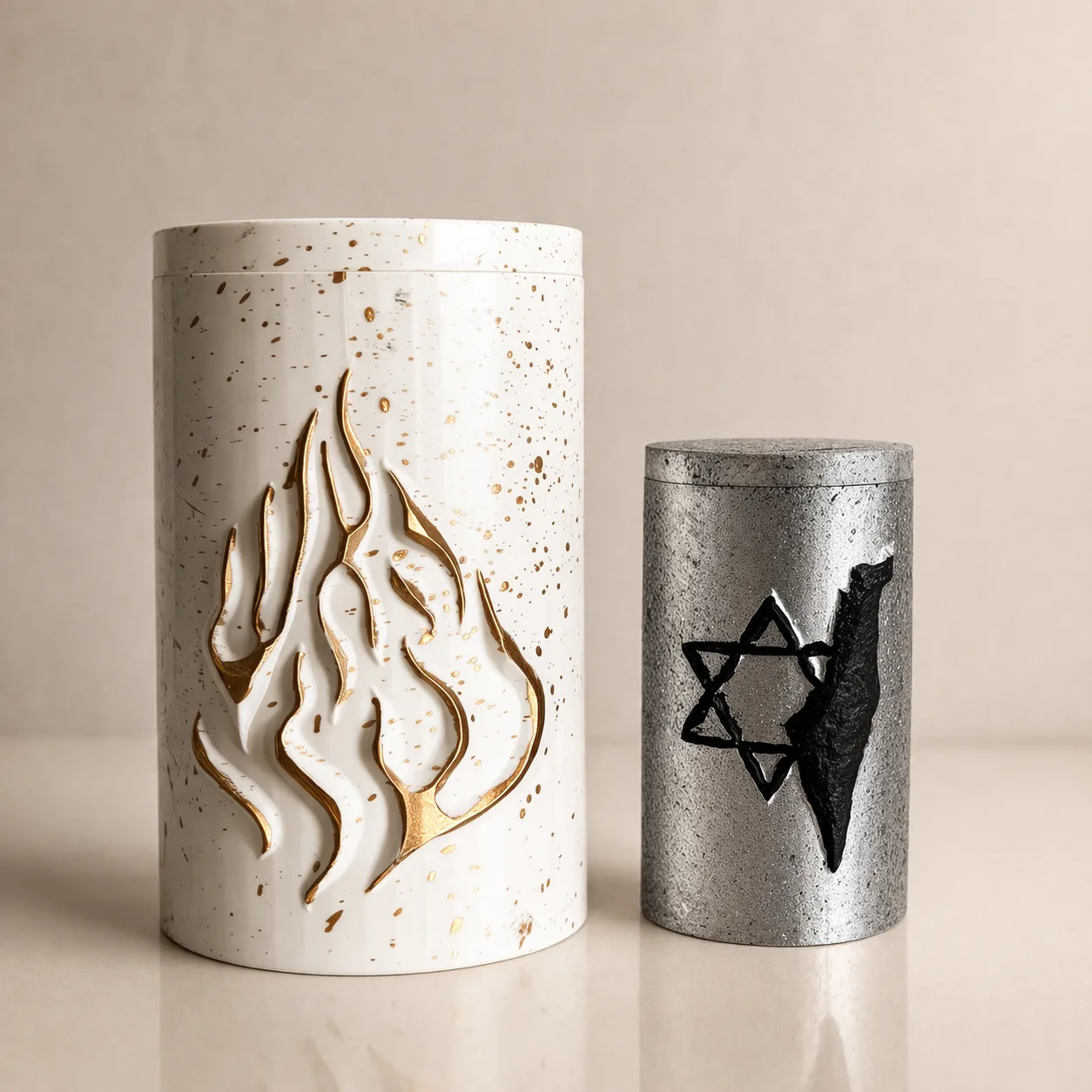 Boîte à Tsédaka Maguen David & Terre d'Israël – Aesh Sheli